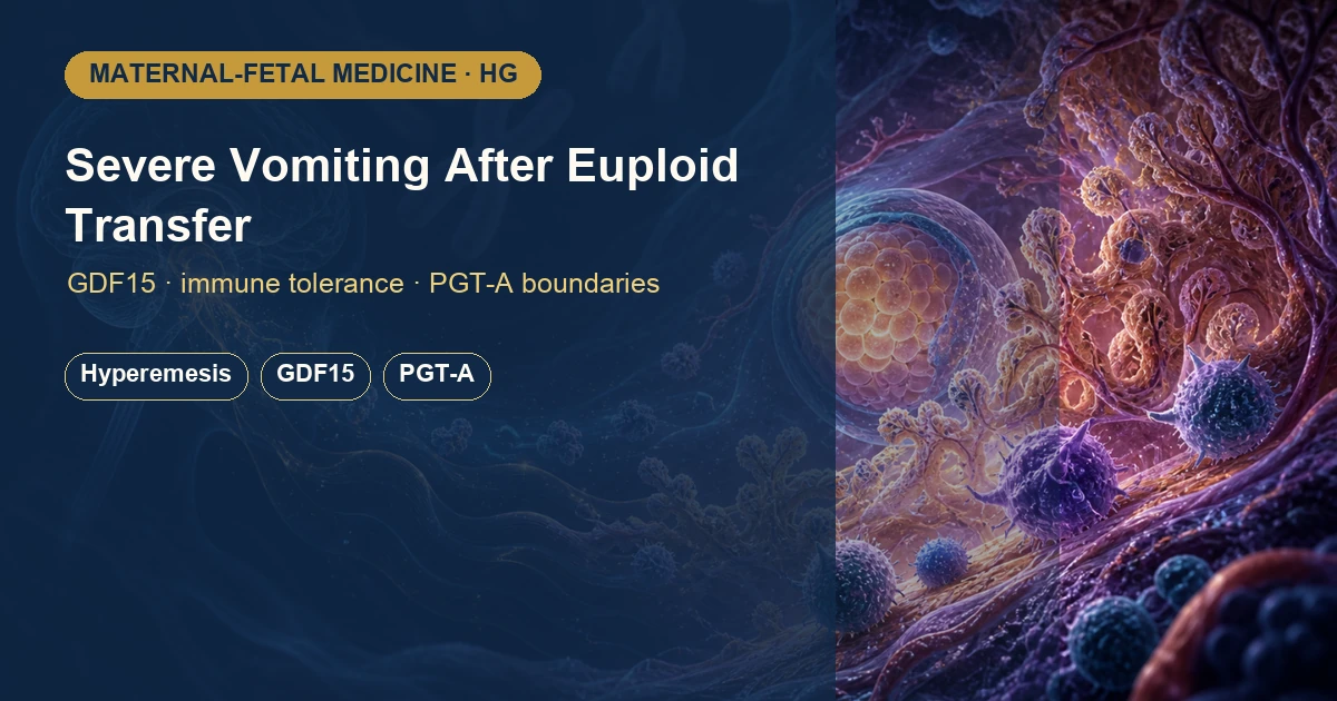 Severe Vomiting After Transfer of a Euploid Embryo: Is It ‘Rejection’?