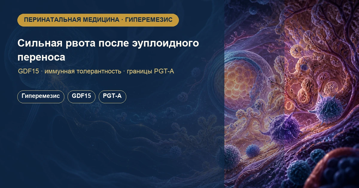 Сильная рвота после переноса эуплоидного эмбриона: это «отторжение»?