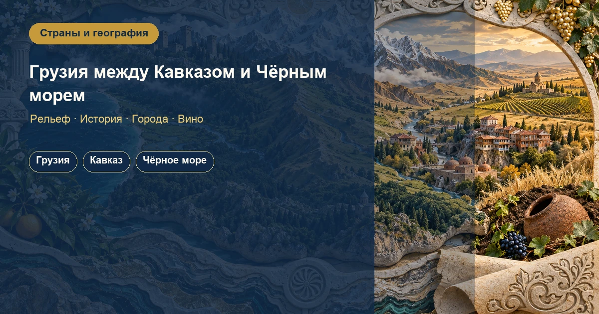 Грузия: страна между Кавказом и Чёрным морем