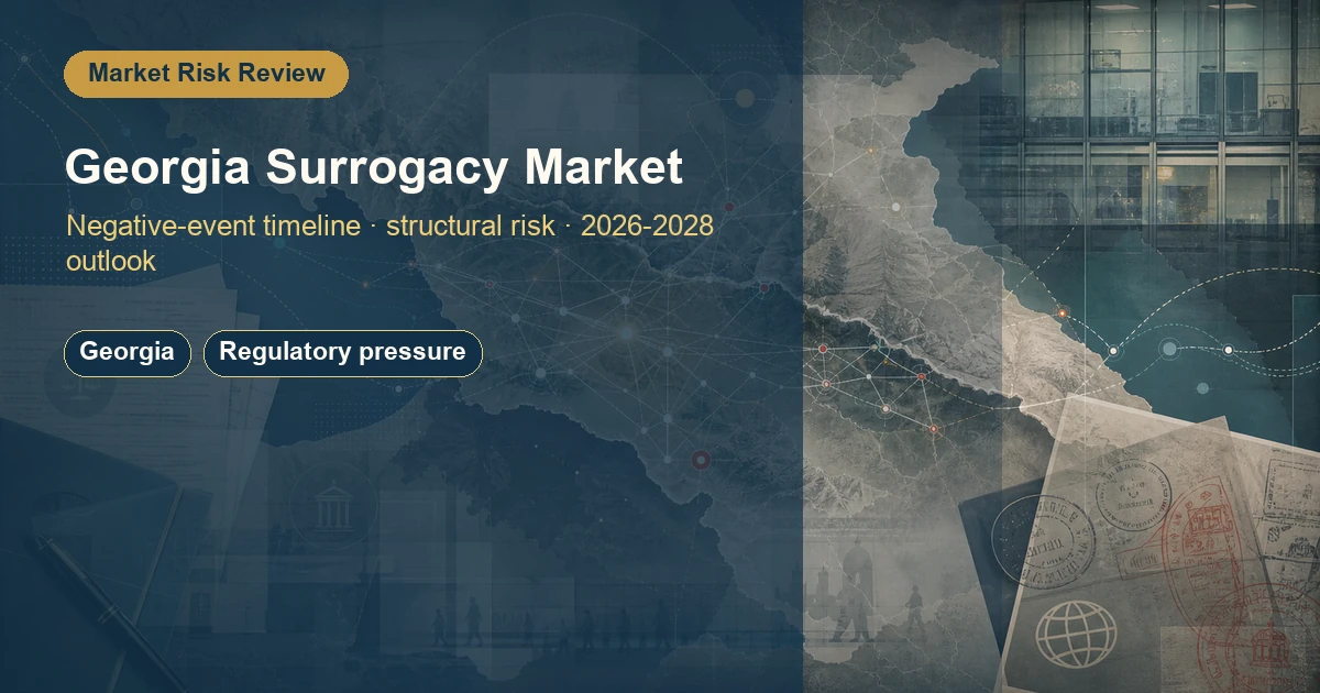 Georgia's Surrogacy Market: Negative-Event Timeline, Structural Risks and Future Outlook