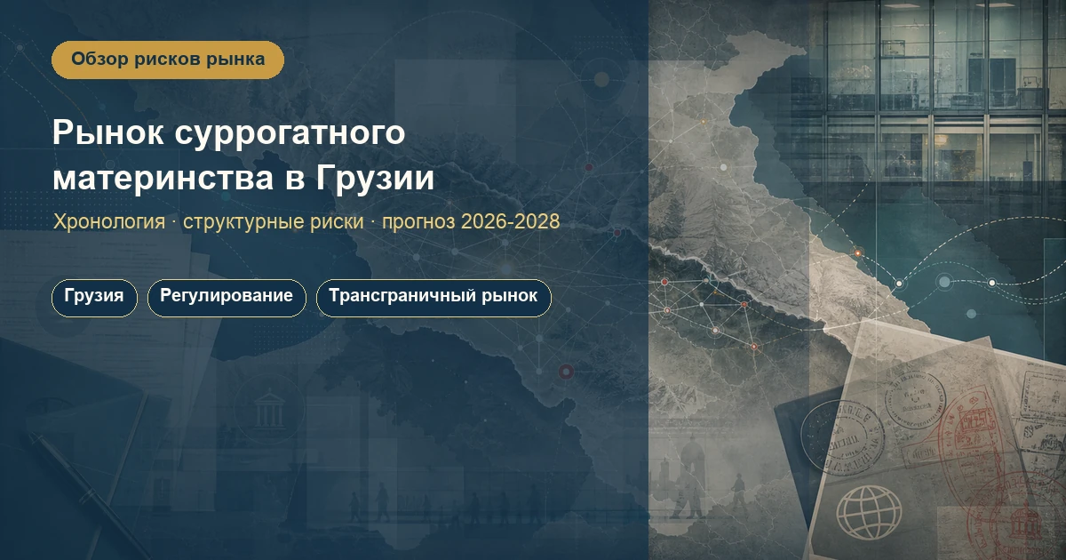 Рынок суррогатного материнства в Грузии: хронология негативных событий, структурные риски и прогноз