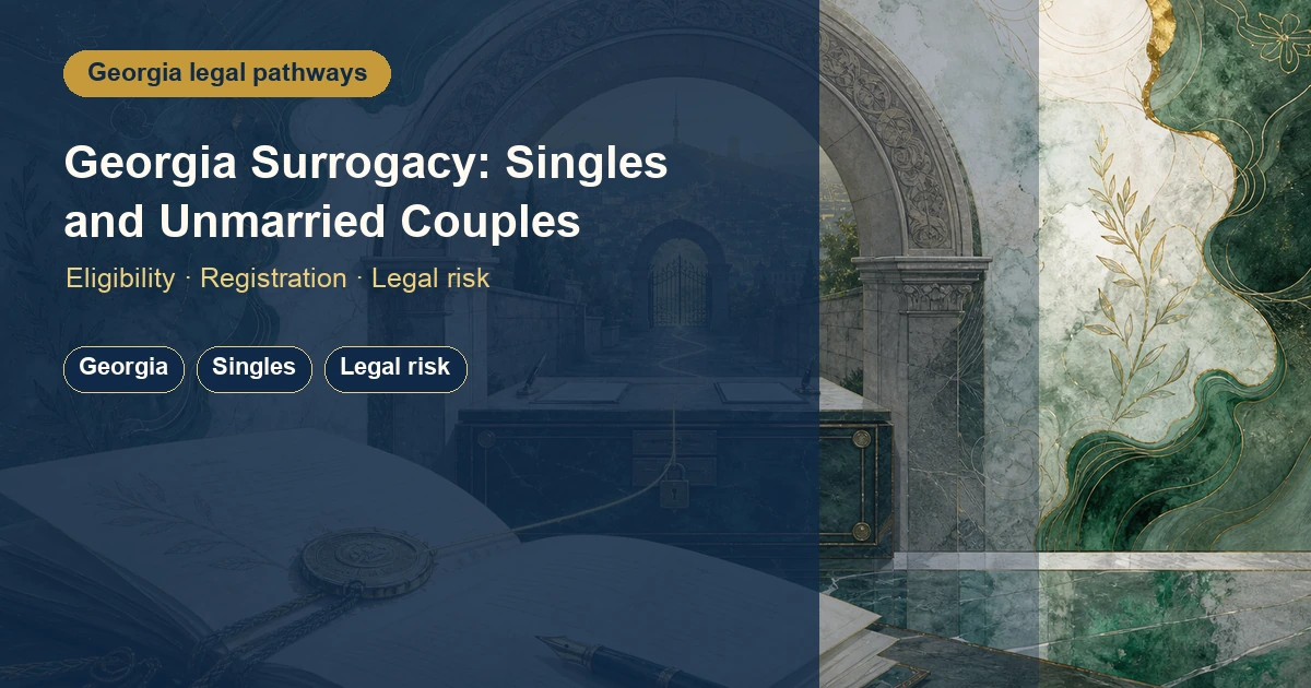 Surrogacy in Georgia for Singles and Unmarried Couples: Pathways and Legal Risk
