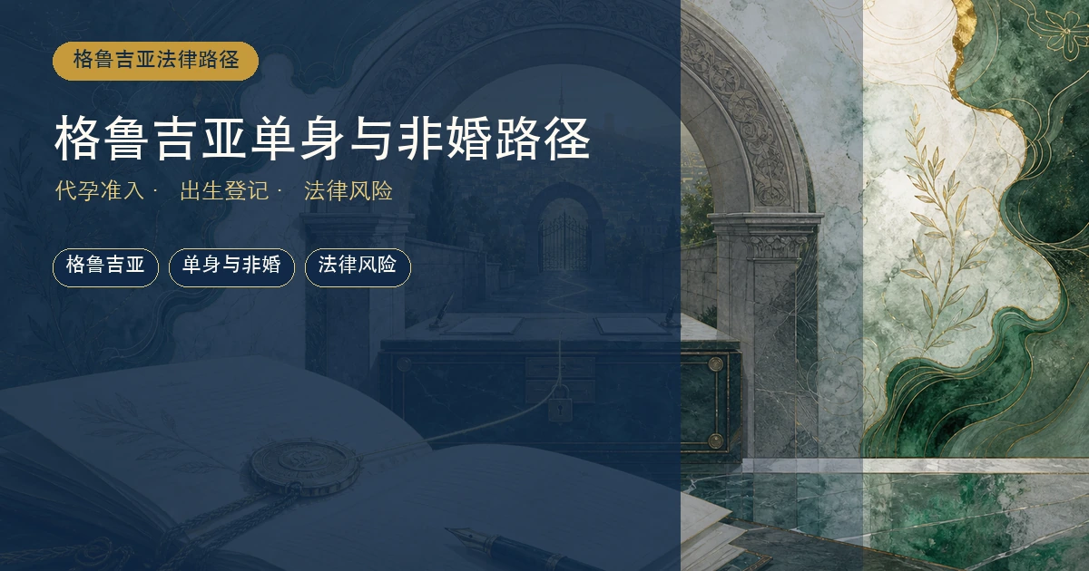 单身与非婚人群在格鲁吉亚做代孕：实际路径与法律风险