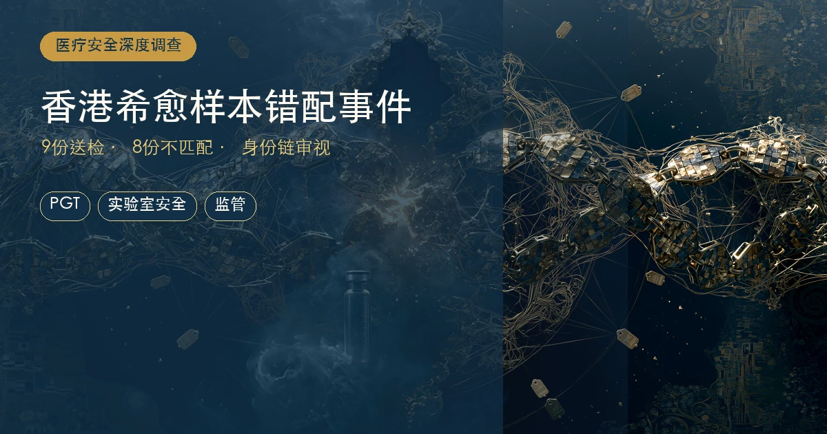 9份送检样本，8份不匹配：香港希愈事件如何穿过辅助生殖安全屏障