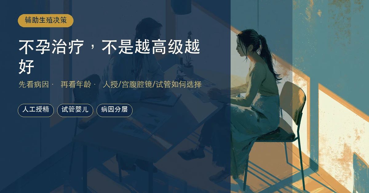不孕治疗不是越高级越好:先看病因、年龄与时间窗
