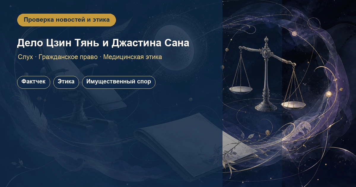 Дело Цзин Тянь и Джастина Сана: проверка слухов, гражданское право и этика