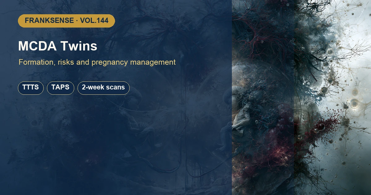Monochorionic Diamniotic (MCDA) Twins: Formation, Risks and Pregnancy Management