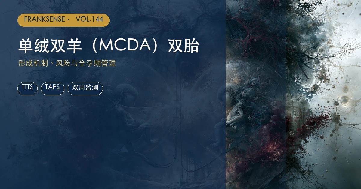 单绒双羊(MCDA)双胎:形成机制、风险与全孕期管理