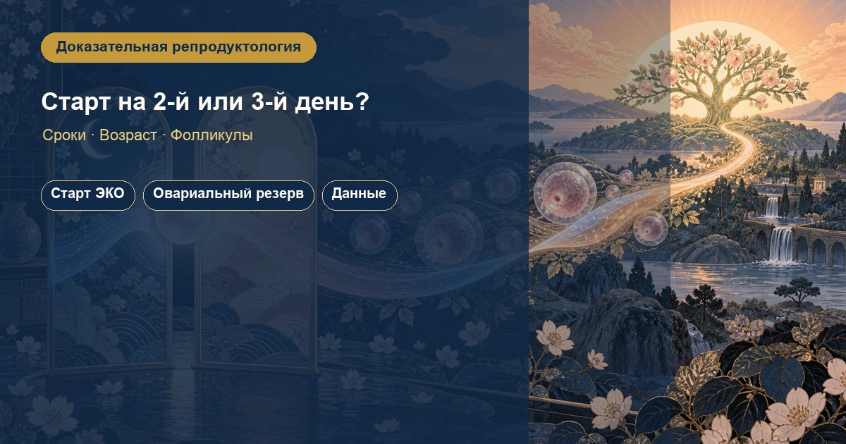 Начало стимуляции яичников на 2-й или 3-й день цикла: в чем разница