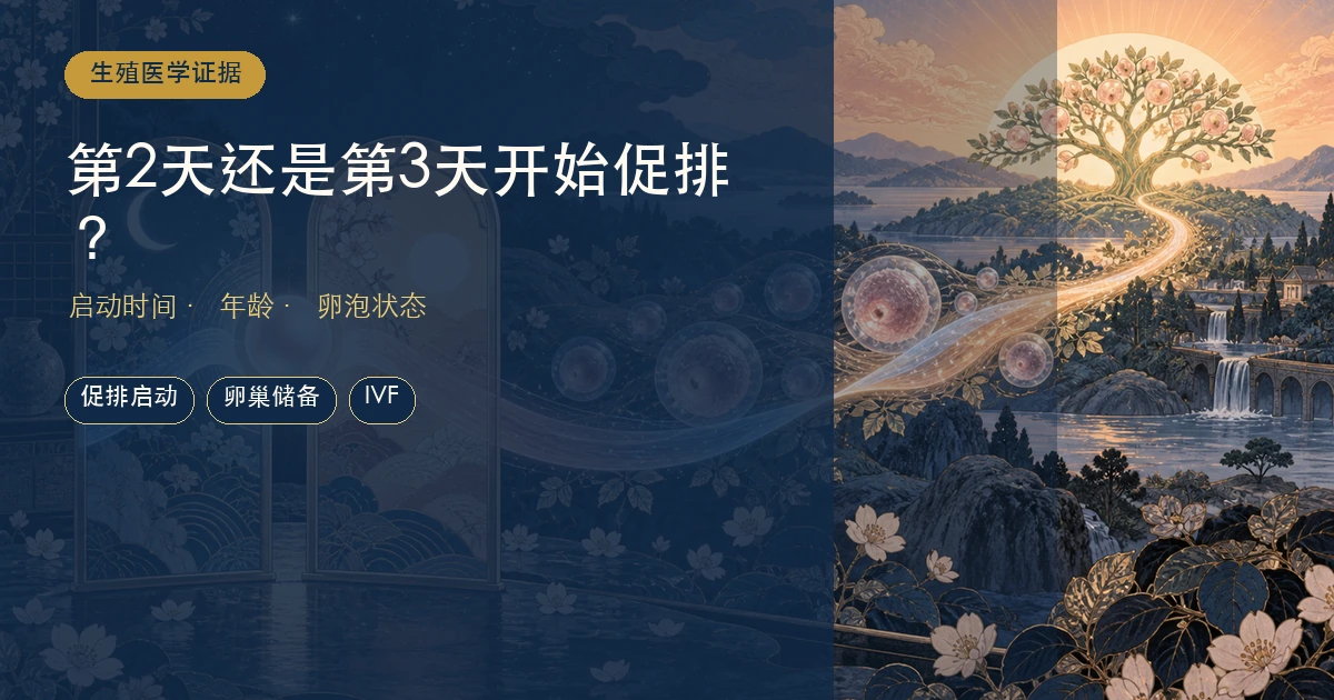 月经第2天与第3天开始促排，有什么差别？