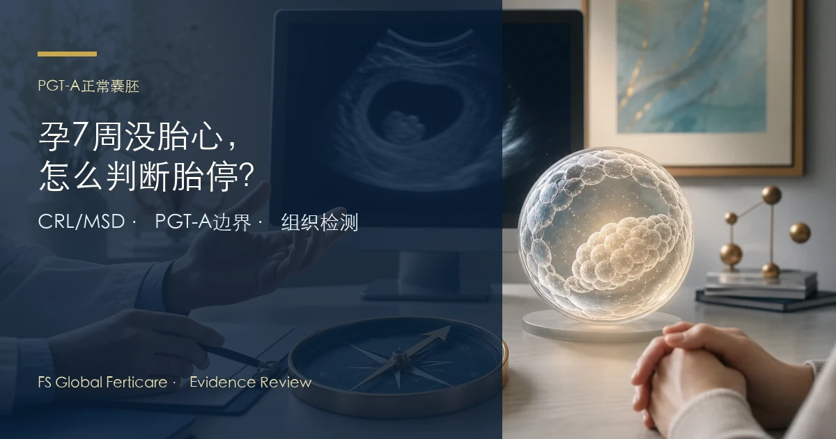 PGT-A正常囊胚孕7周没胎心怎么判断胎停
