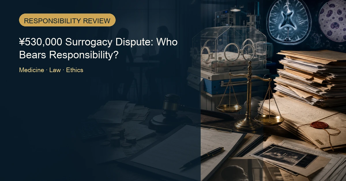 ¥530,000 Surrogacy Dispute After a Newborn's Death: Separating Medical, Legal and Ethical Responsibility