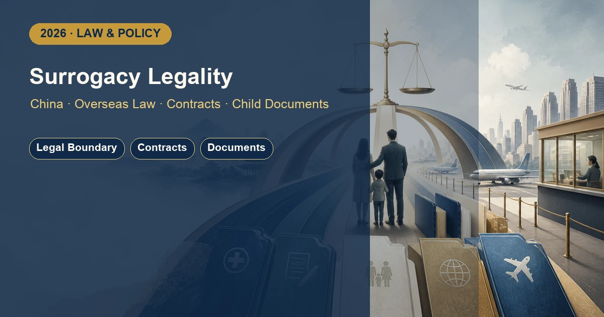 Surrogacy Legality in China and Abroad: Contracts and Child Documents in 2026