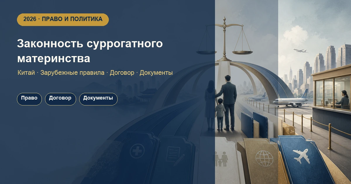 Законность суррогатного материнства: Китай, зарубежные программы, договоры и документы ребёнка в 2026 году