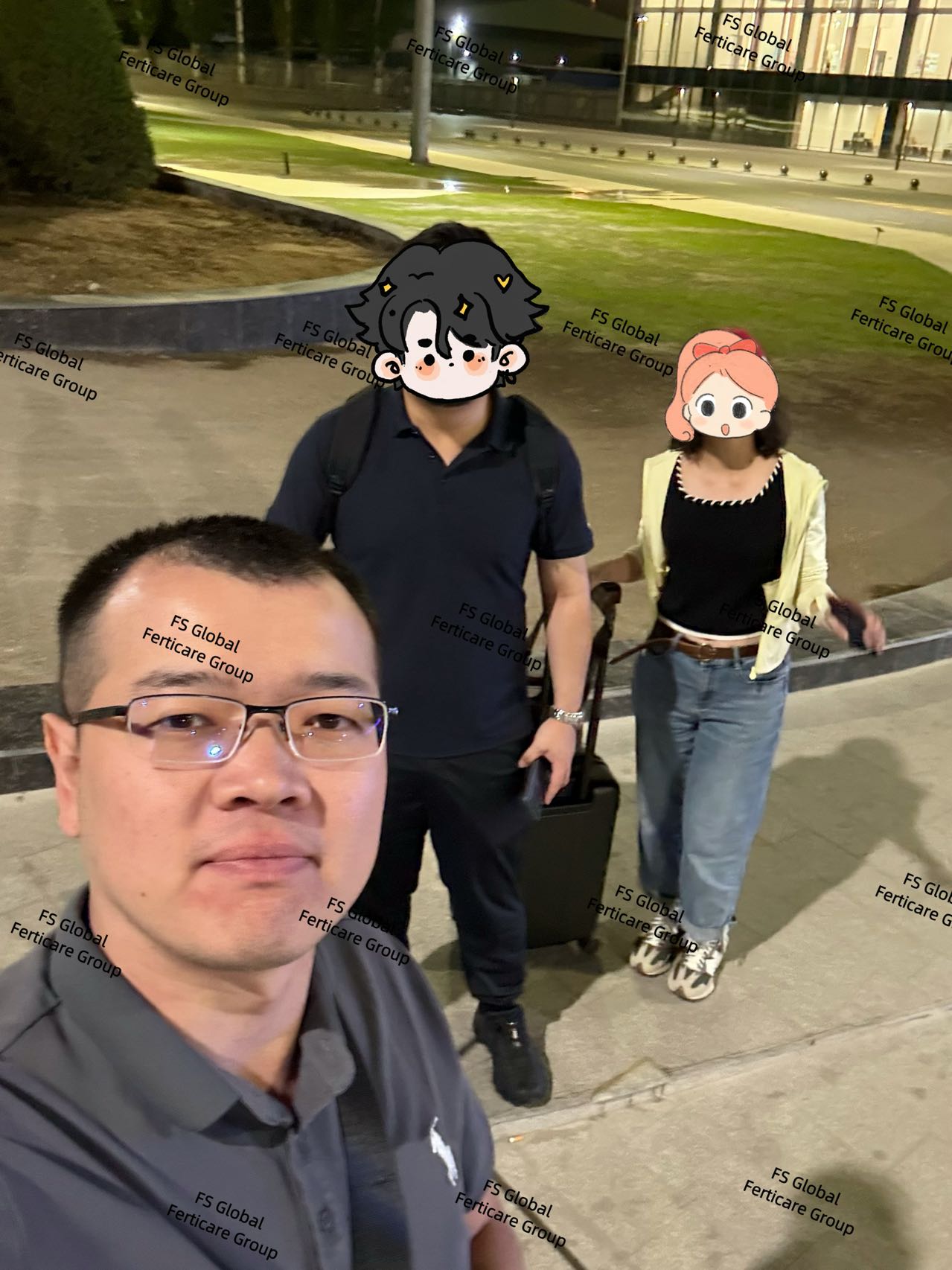 客户夜间抵达比什凯克并前往酒店的现场记录。
