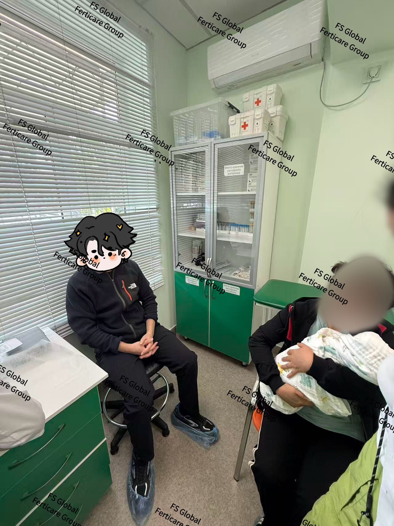 客户与宝宝在现场。
