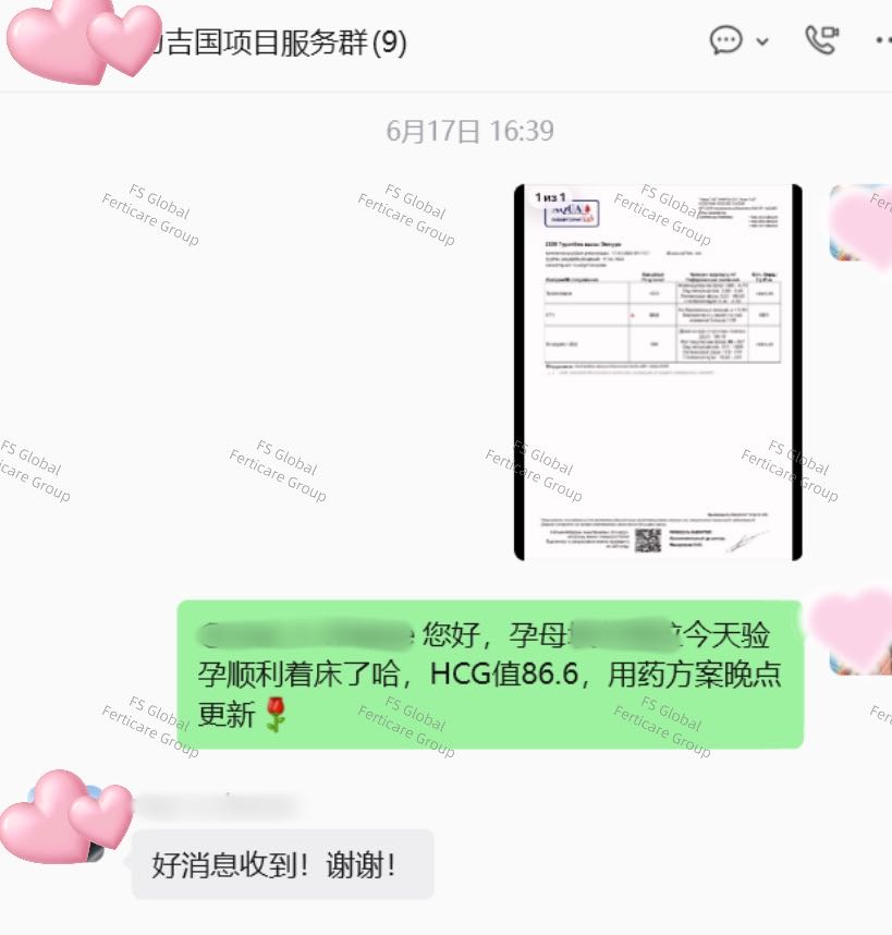 验孕资料已接收并完成隐私处理。