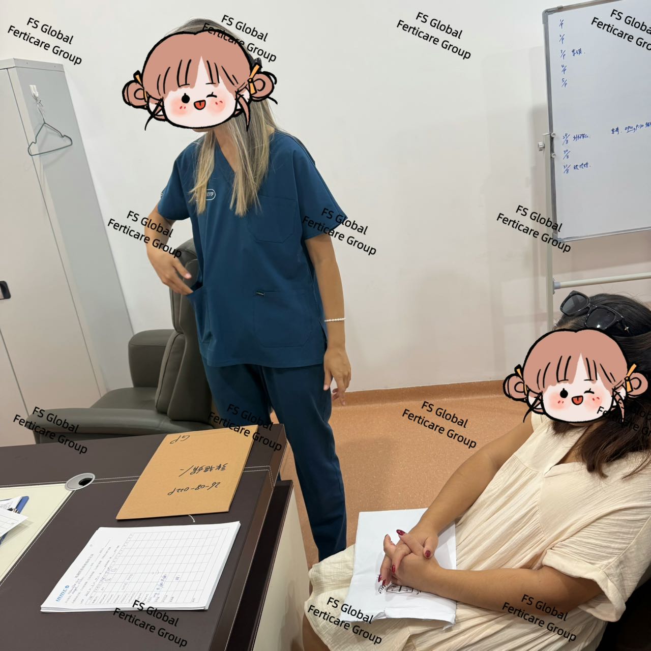 The participant attends a partner medical provider for a regular checkup.