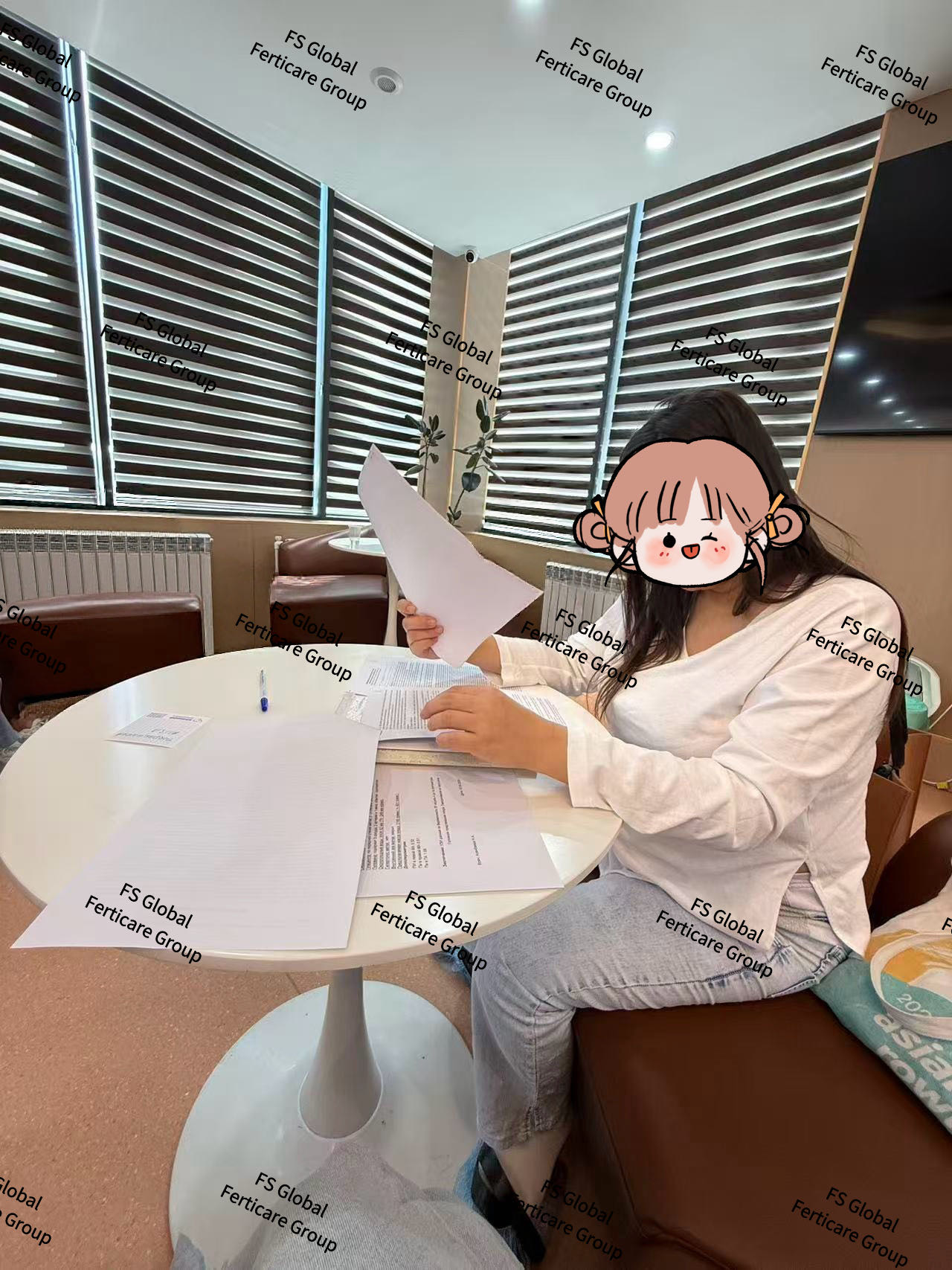 The first participant reviews the delivery-related documents.