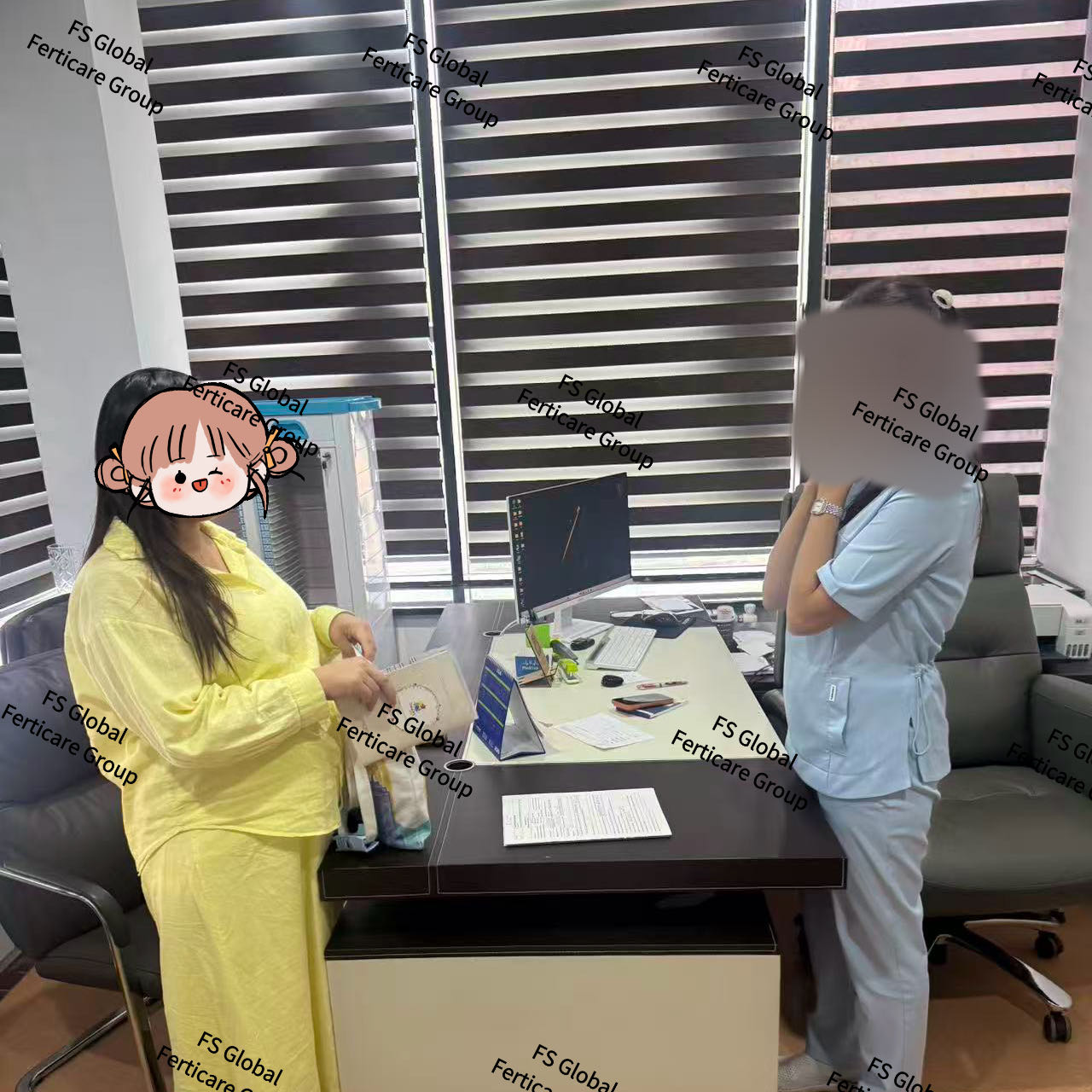 第二位志愿者完成当日面诊。